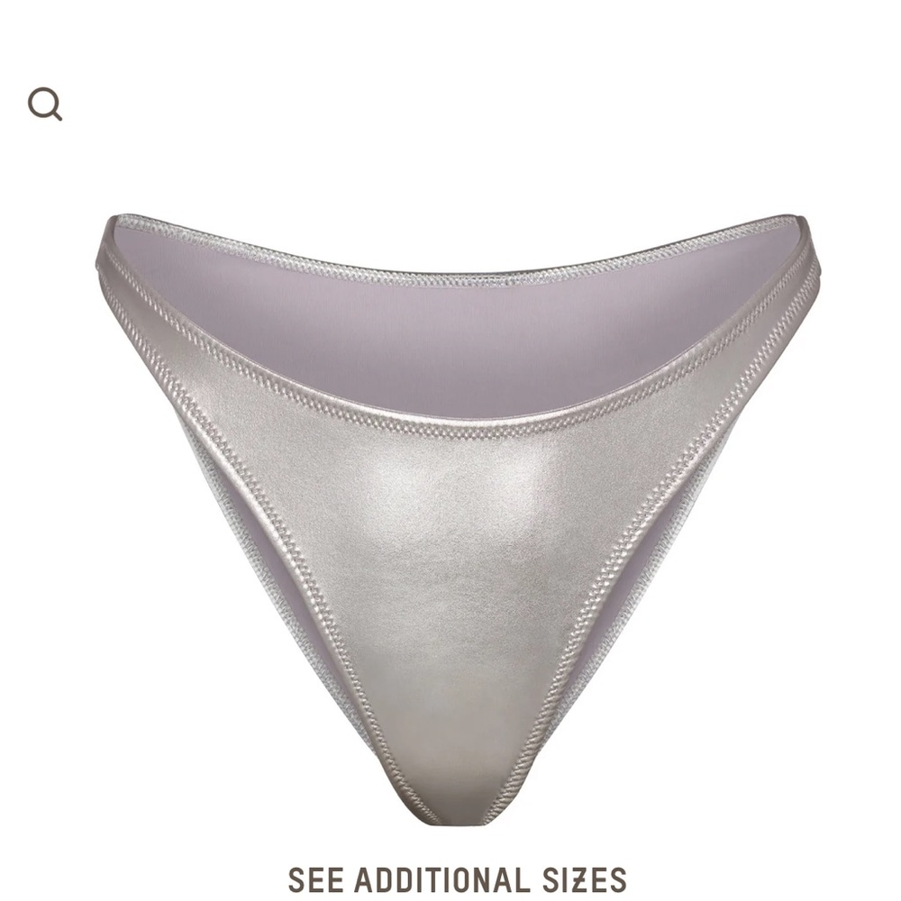 SKIMS Metallic Swim bottoms